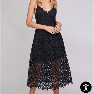 ASTR Lace A Line Midi Dress